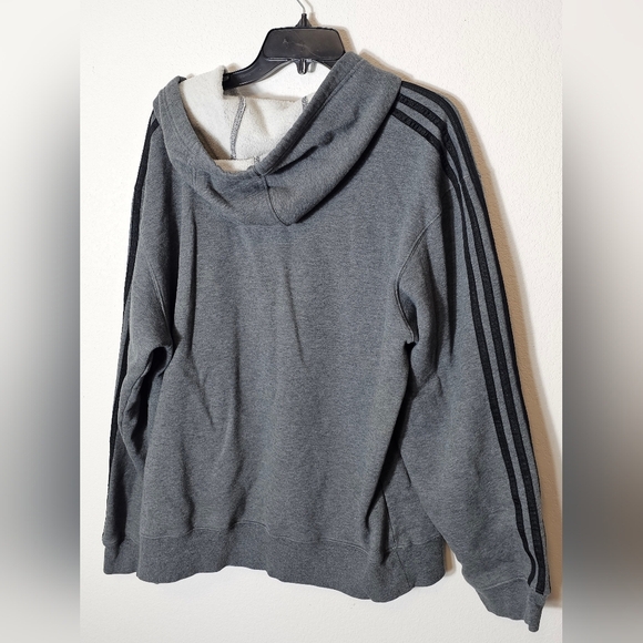 Adidas Men's Gray 2005 Vintage Hoodie Men's Size Large *See flaws - Picture 4 of 10